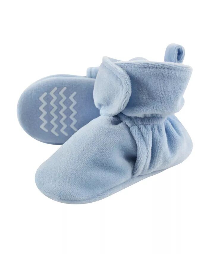 

Уютные велюровые пинетки для маленьких мальчиков Hudson Baby, бежевый