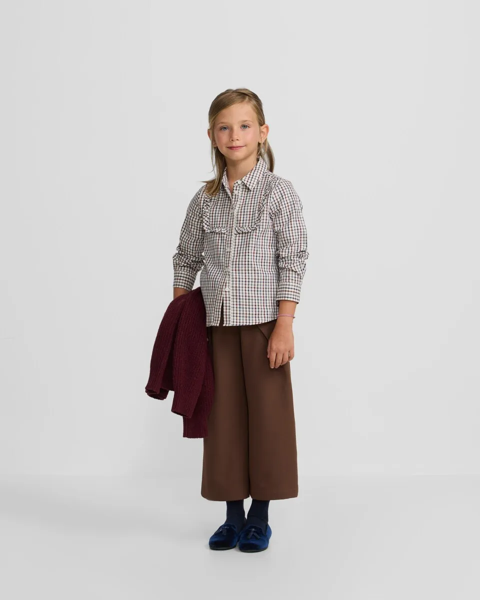 

Детские брюки с завязками Silbon, коричневый