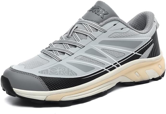 

Стильные кроссовки из сетки и синтетических материалов Удобная и прочная обувь для мужчин Повседневные активности Модельный дизайн для бега и прогулок Ctkvbmeoi, серый