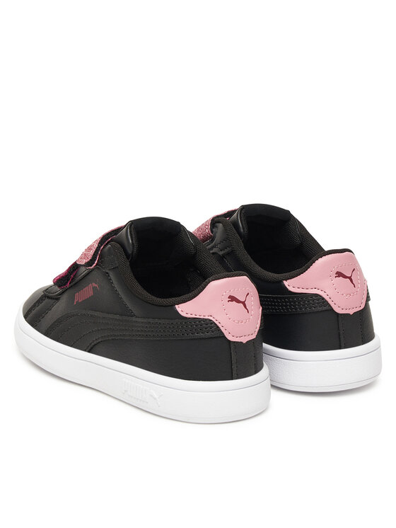 Кроссовки Smash 3.0 L Glitter Velcro V Ps 395609 07 Puma, чёрный — фото 3