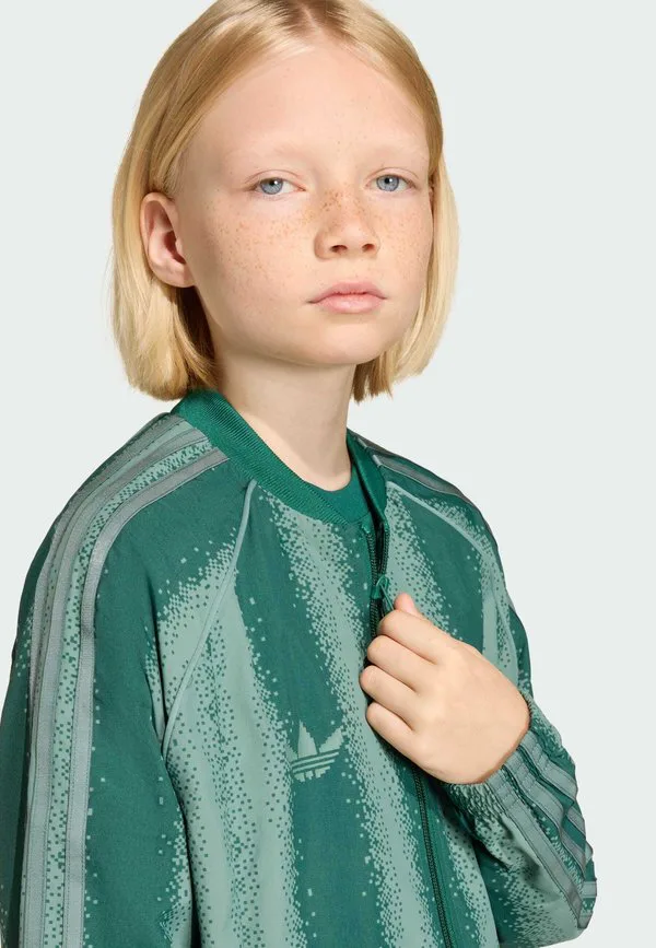 Толстовка на молнии Adidas Originals, Collegiate Green Tech Emerald — фото 3