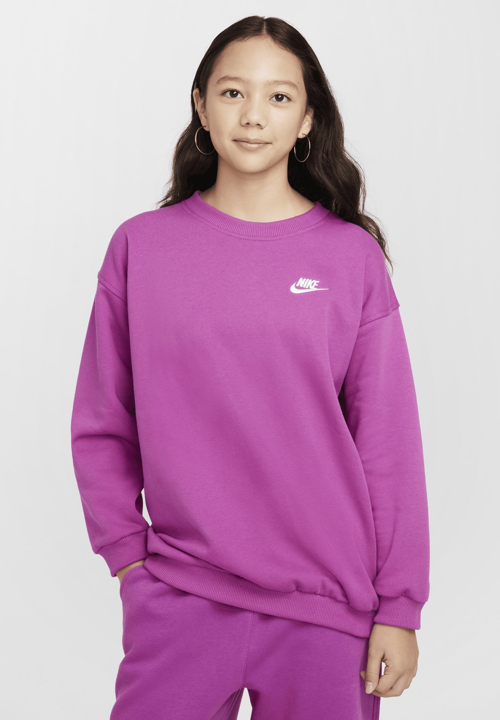 

Толстовка NSW CLUB CREW Nike Sportswear, фуксия