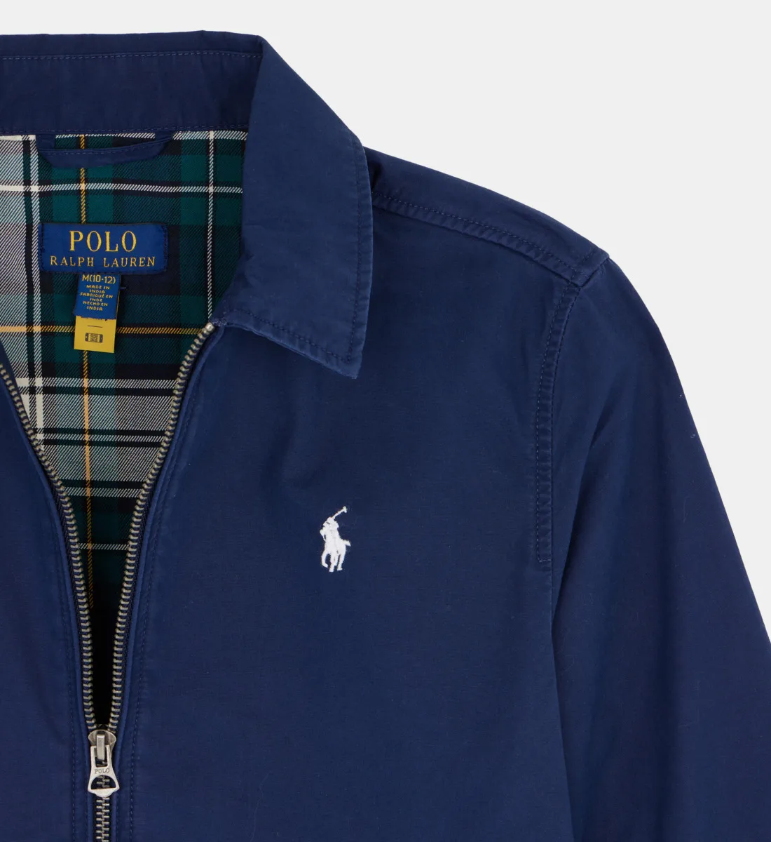 Прямой брендированный блузон из хлопковой ткани POLO RALPH LAUREN, синий — фото 3