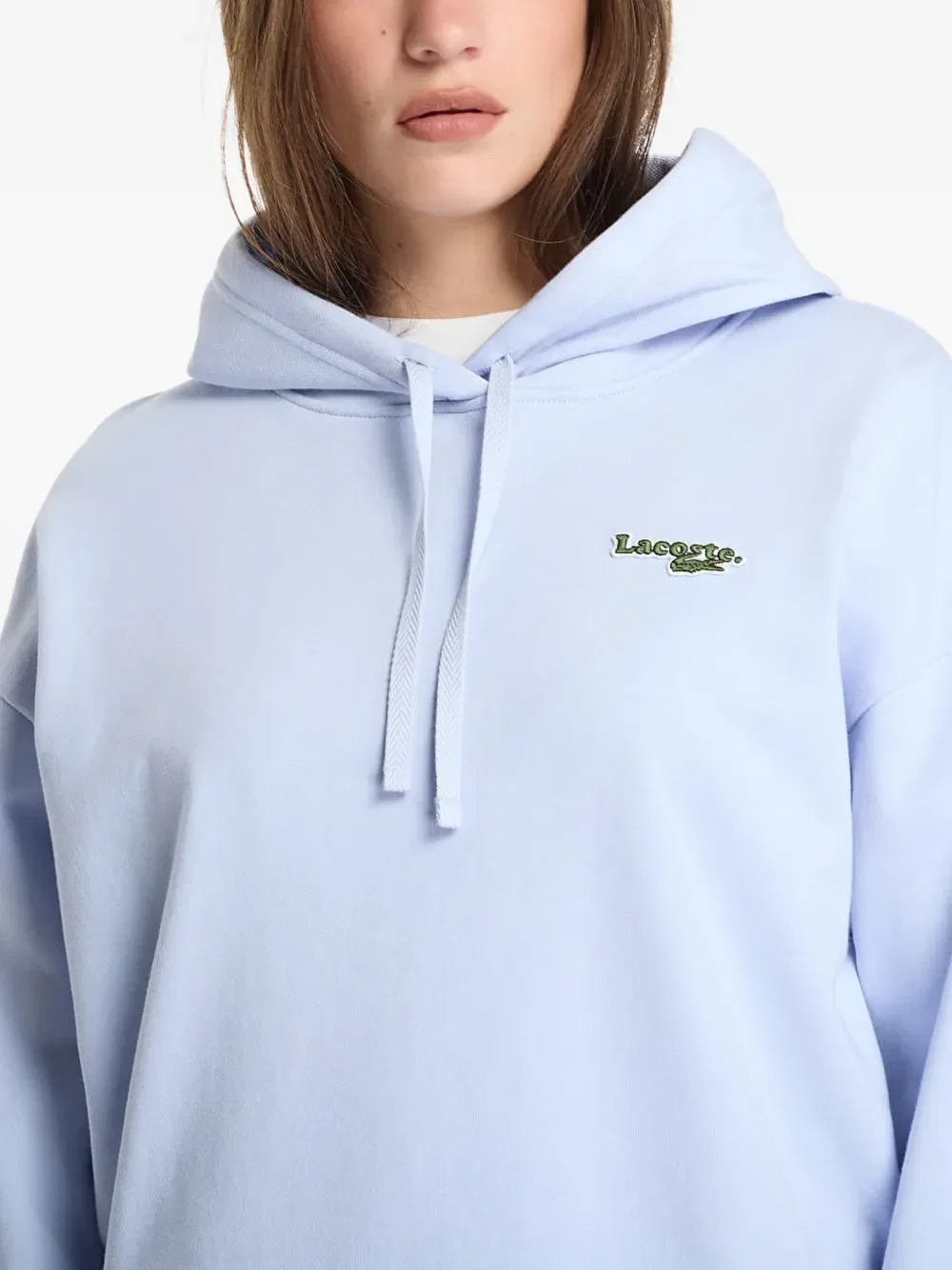 Толстовка Lacoste с логотипом, синяя — фото 4