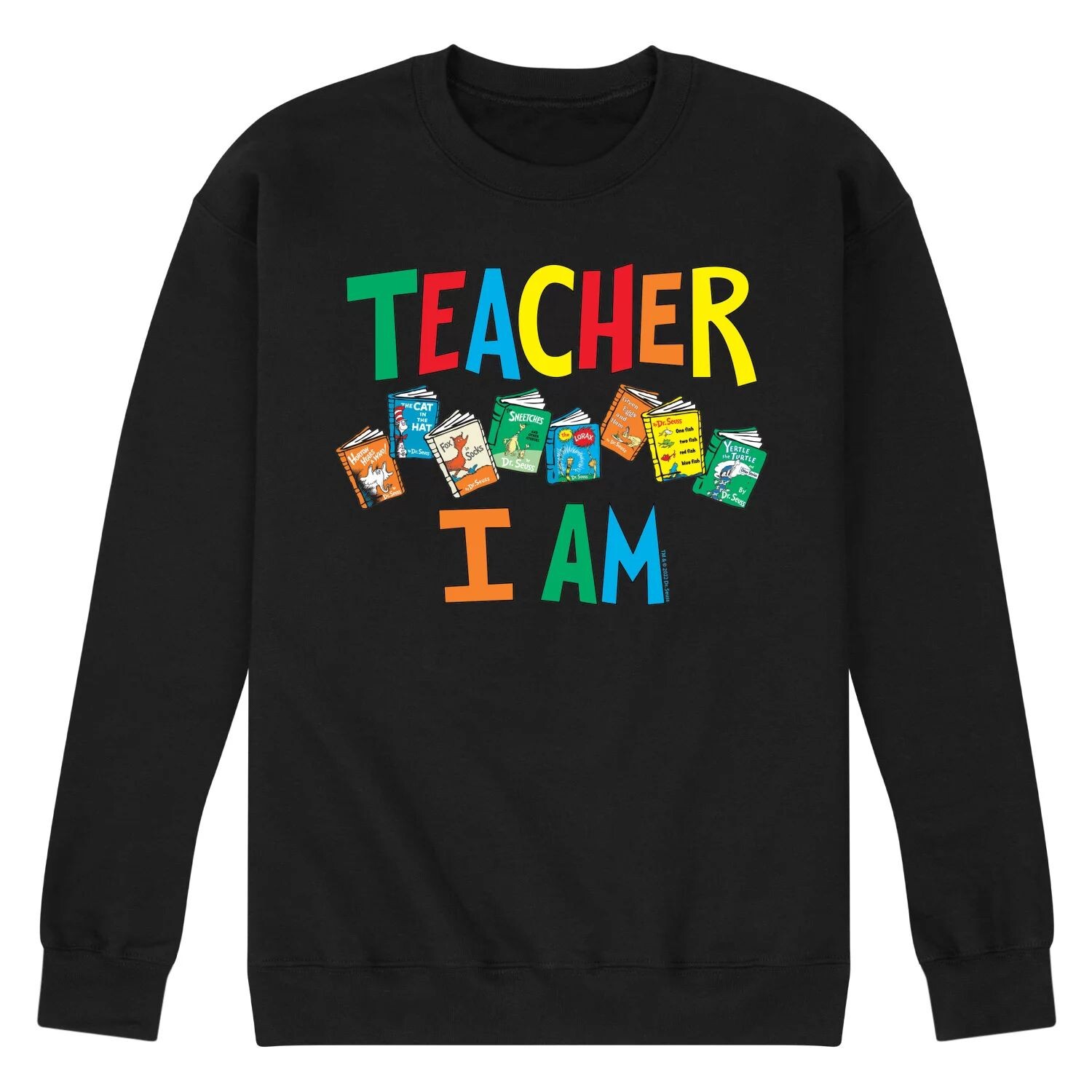 

Мужской свитшот с рисунком Dr Seuss Teacher I Am Licensed Character