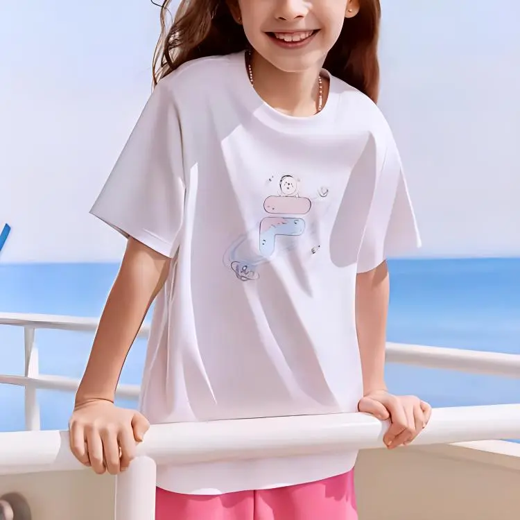 FILA KIDS Футболка cloud robe purple для подростков — фото 4