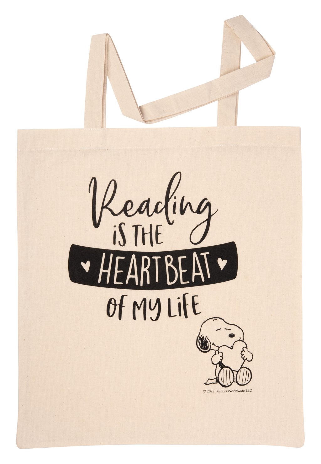 

Сумка для покупок THE PEANUTS-READING IS THE HEARTBEAT OF MY LIFE Snoopy, бежевый