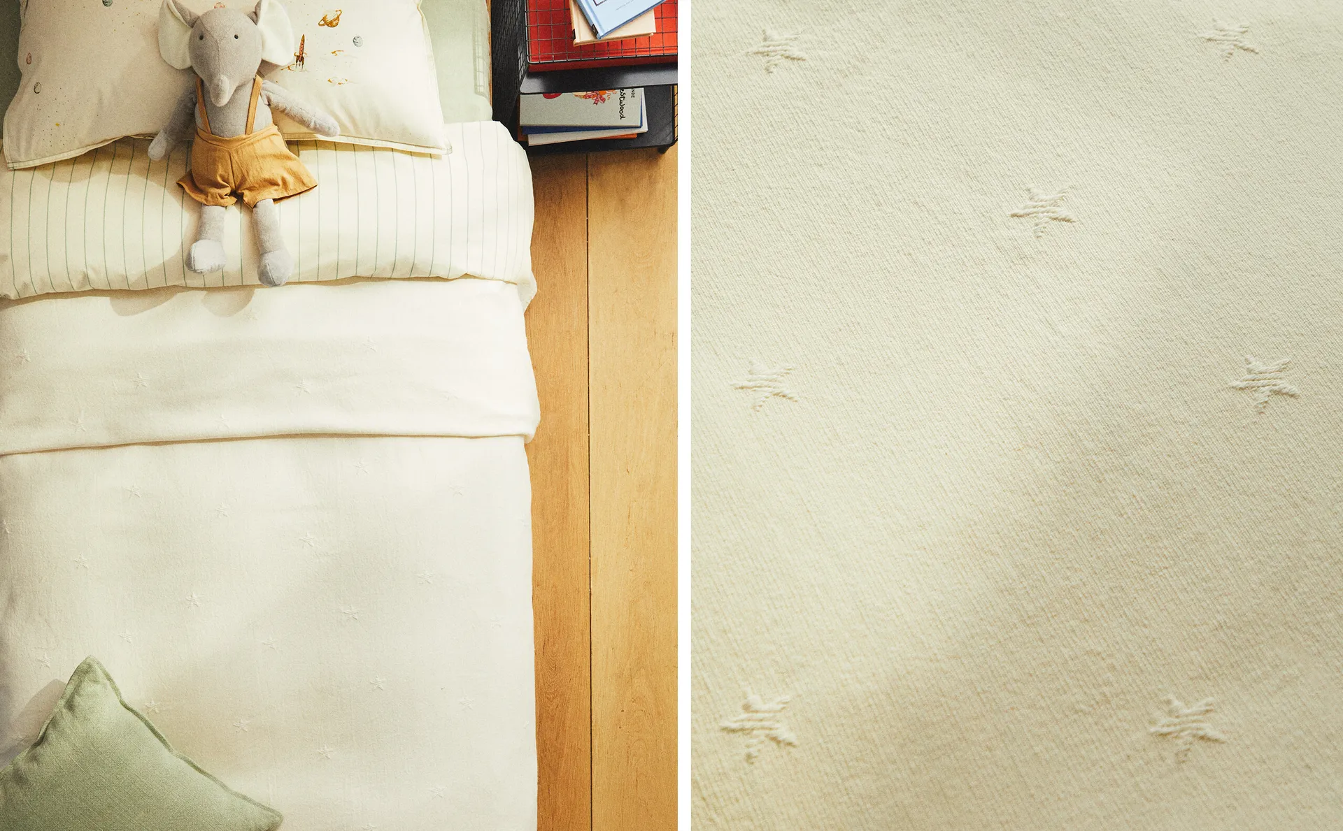 

Детское звездное покрывало Zara Home, экрю