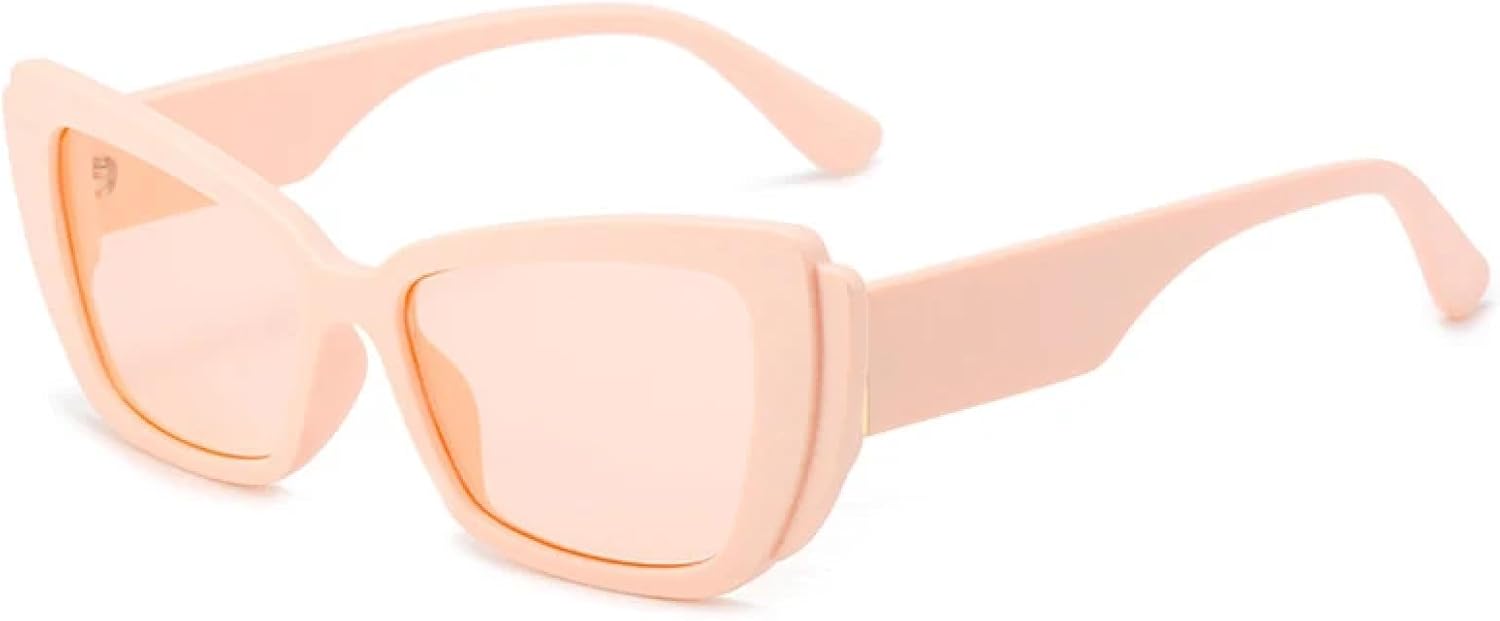 

Ретро-солнцезащитные очки «кошачий глаз» для женщин и мужчин, модные, классические, роскошные, трендовые, для активного отдыха, путешествий, вождения, защита от УФ-излучения UV400 TKKTLLT, Pink Pink