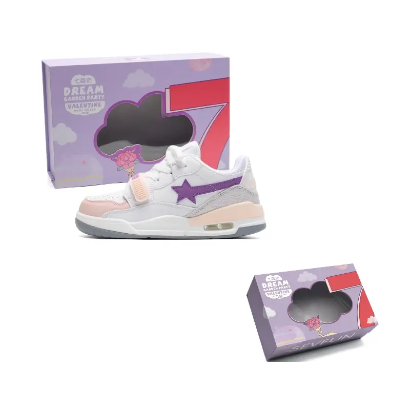 

7 SEVFUN Низкие скейтбордские кроссовки унисекс розово-фиолетовые, цвет Pink Purple