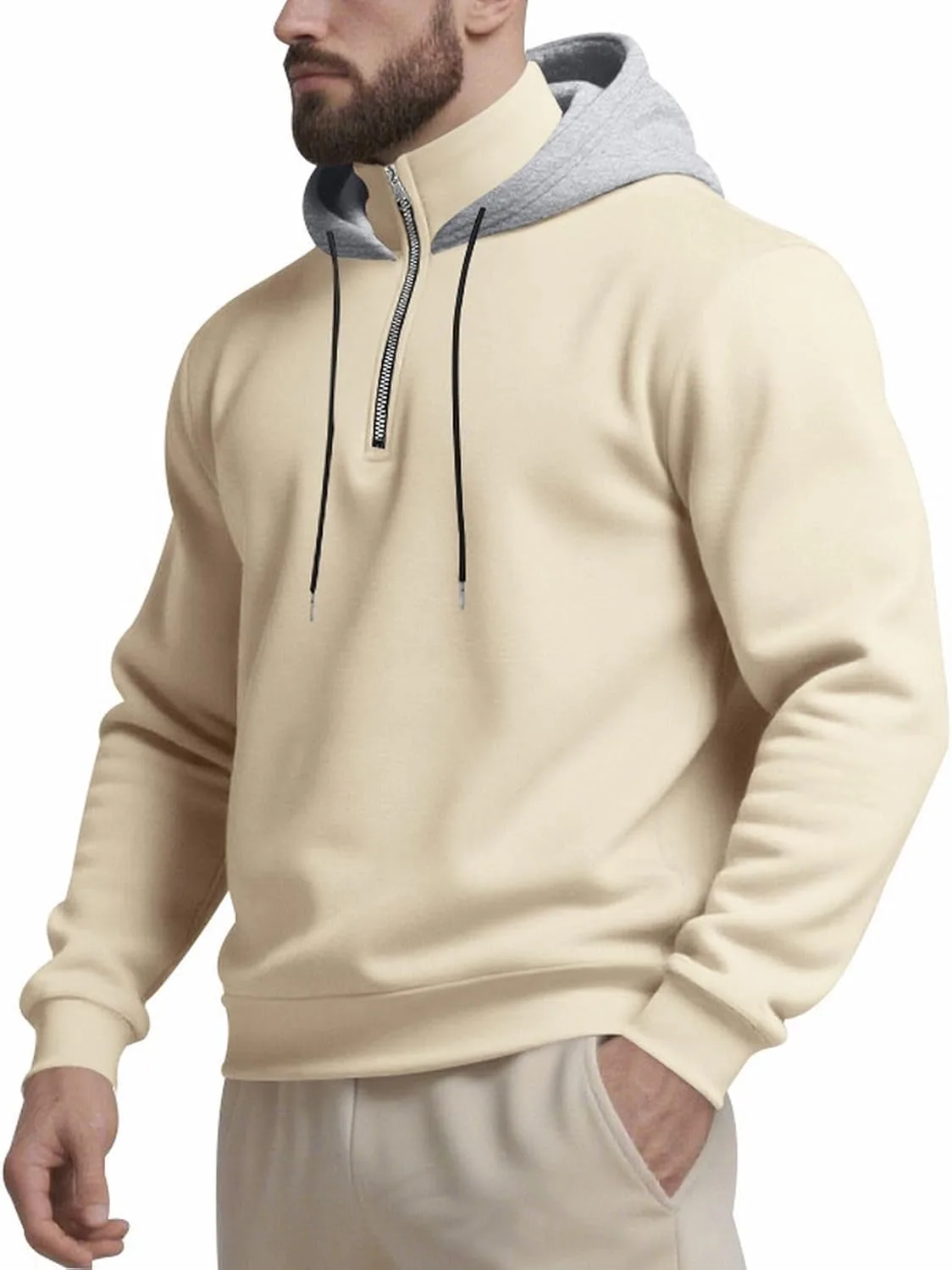 Термокофта с капюшоном Quarter Zip для мужчин — фото 3