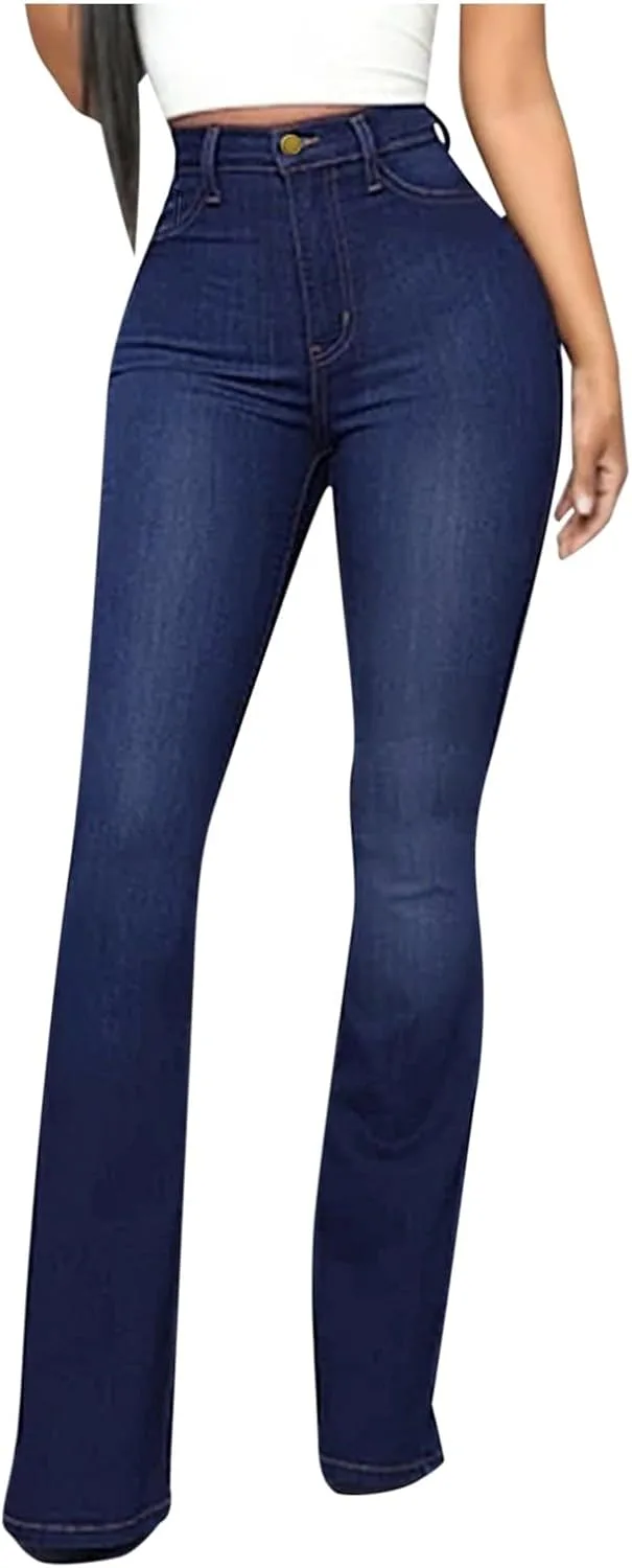 

Uillui джинсы женские High Waisted Bell Bottom