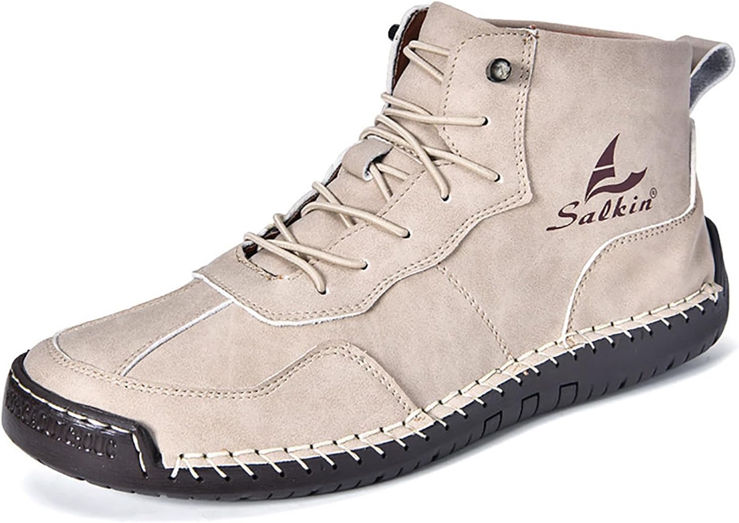 

Мужские итальянские ботинки Chukka ручной работы на шнуровке, кожаные, в стиле Ренессанс, высокие, на щиколотку, легкие, с нескользящей подошвой, водонепроницаемые, для ходьбы и вождения Mviobuy, Apricot