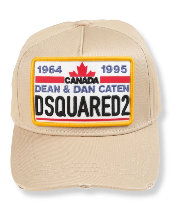 

Бейсболка с логотипом Dsquared2, бежевый