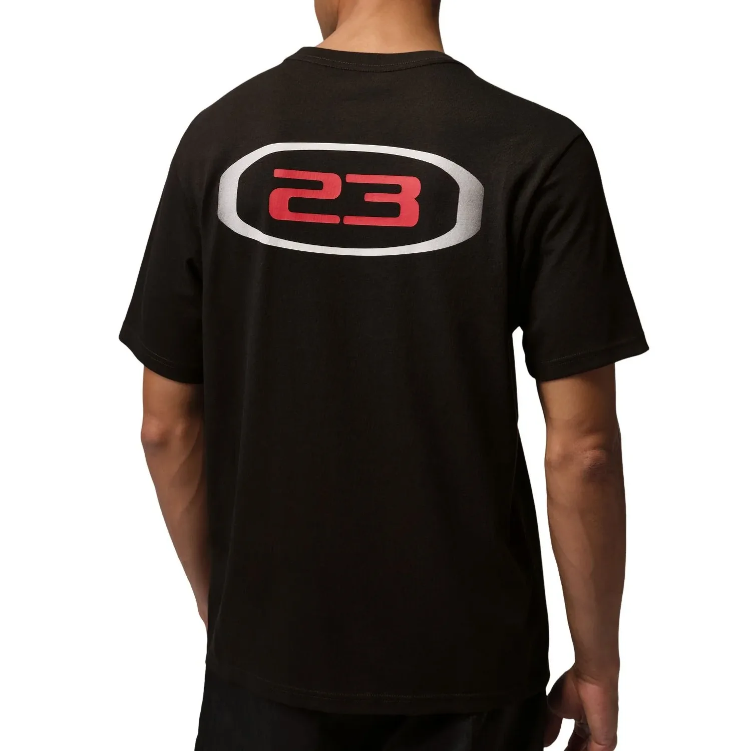 Футболка Air Jordan Sport Dri-FIT 'Black White University Red' — фото 2