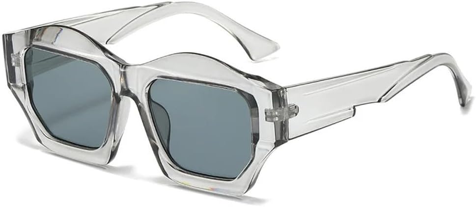 

Панк-солнцезащитные очки в многоугольной оправе для женщин, роскошные, неправильной формы, с защитой от УФ-излучения UV400, модные солнцезащитные очки для женщин LVTFCO, 6