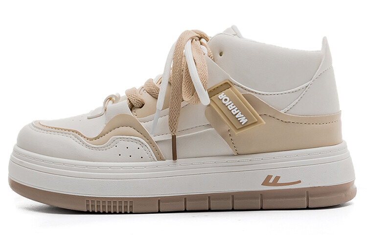 

Кроссовки WARRIOR Skateboarding Shoes Women's High-top, белый/хаки
