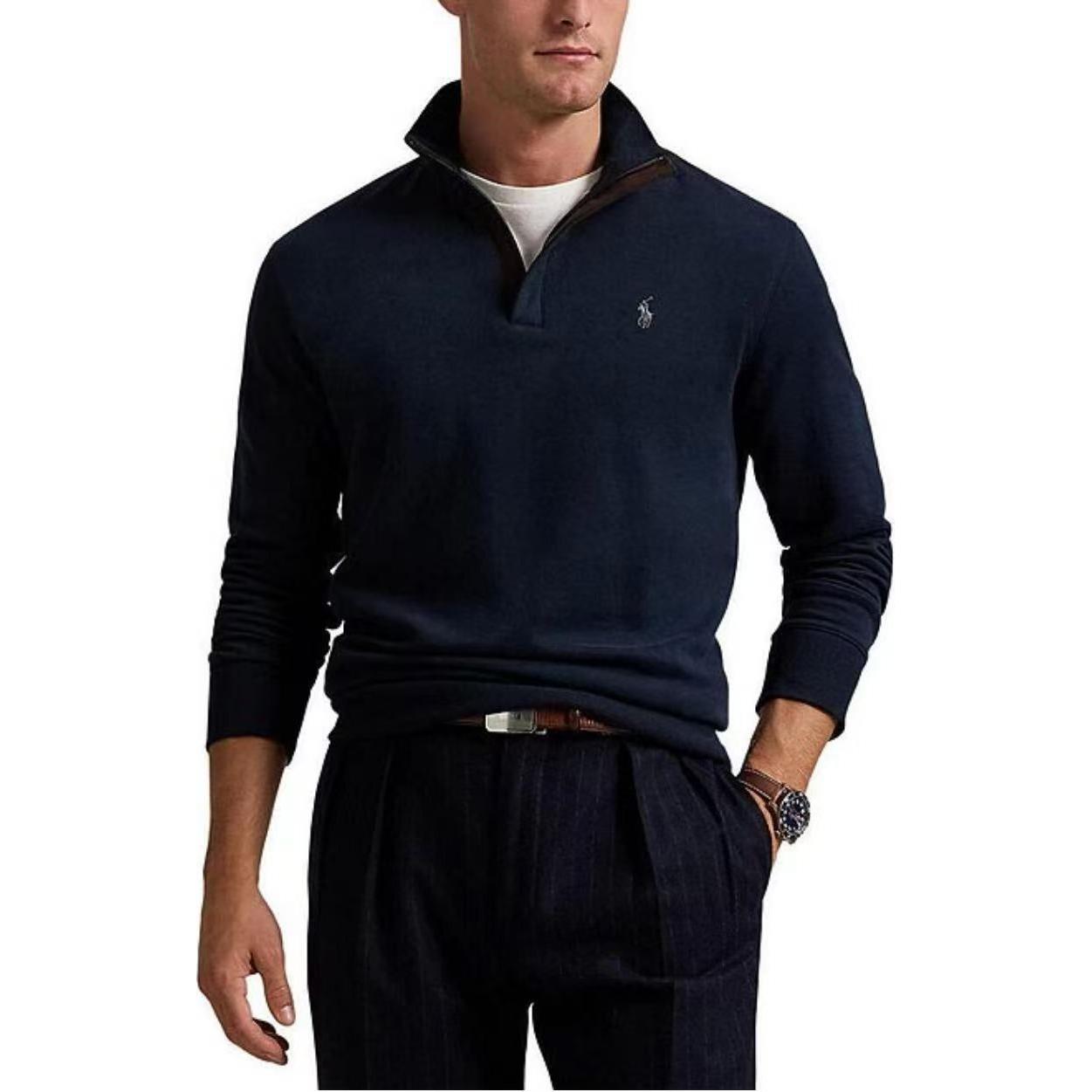 Свитер с застежкой-молнией Polo Ralph Lauren, синий — фото 3
