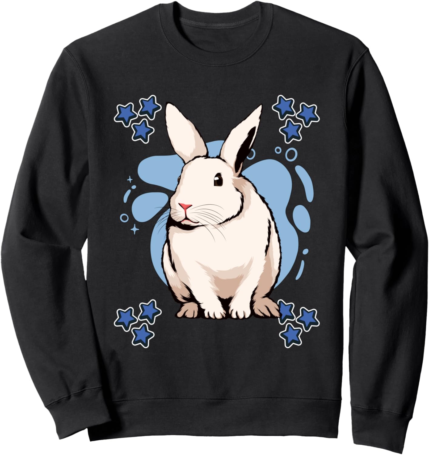 

Толстовка, синий дизайн, толстовка с изображением кролика Cute Rabbit Merch Women Men Kids