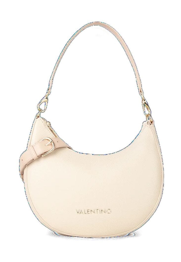 

Женская сумка на плечо с эмблемой на молнии Valentino by Mario Valentino, экрю