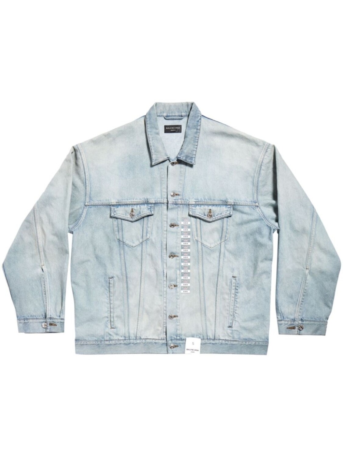 

Balenciaga oversized denim jacket, синий