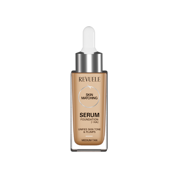 

Тональный крем с сывороткой для лица средне-загорелый, 30 мл Revuele Serum, цвет medium/tan