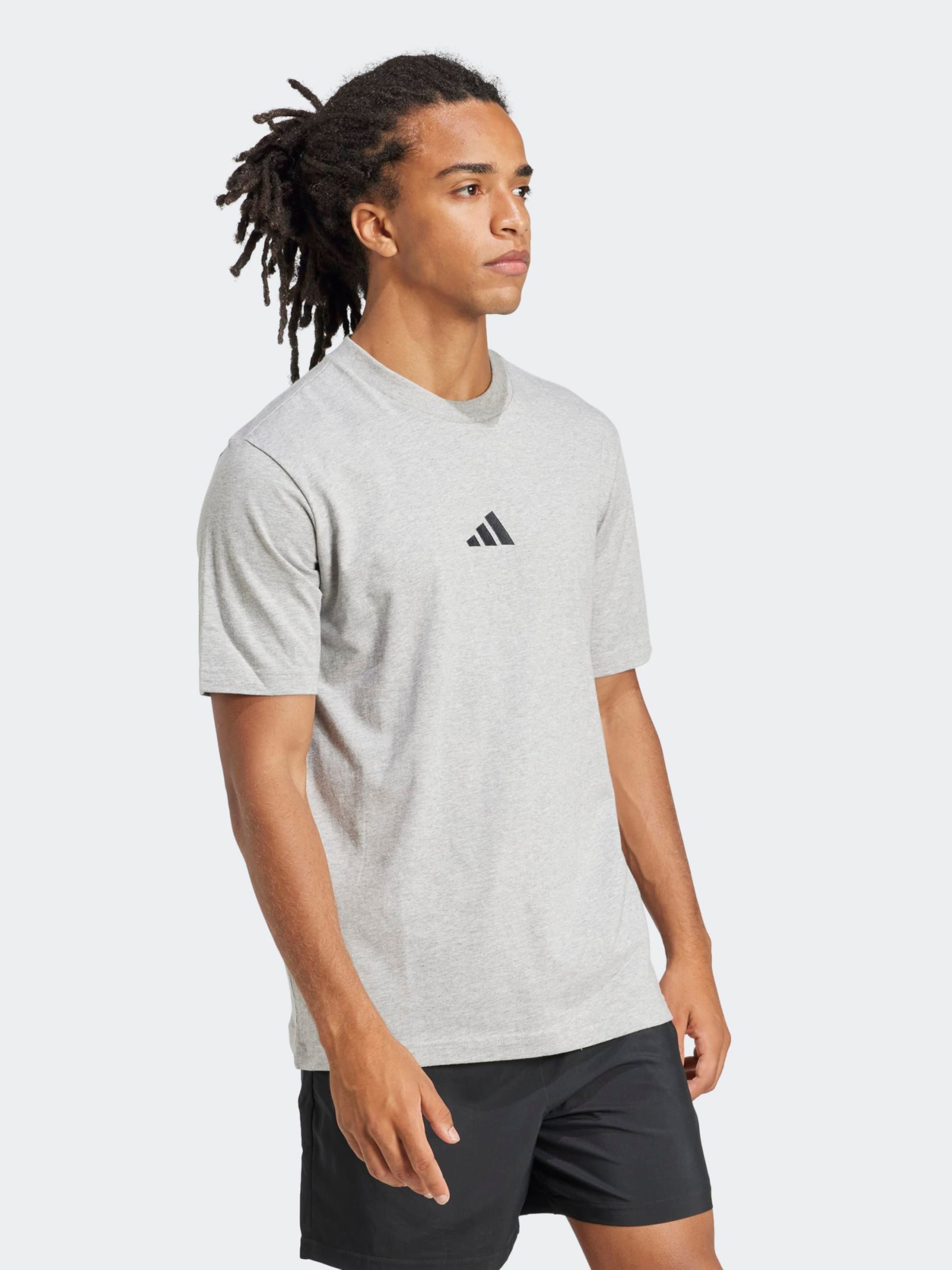 Adidas Sportswear Футболка Performance 'Essentials' в сером цвете — фото 2