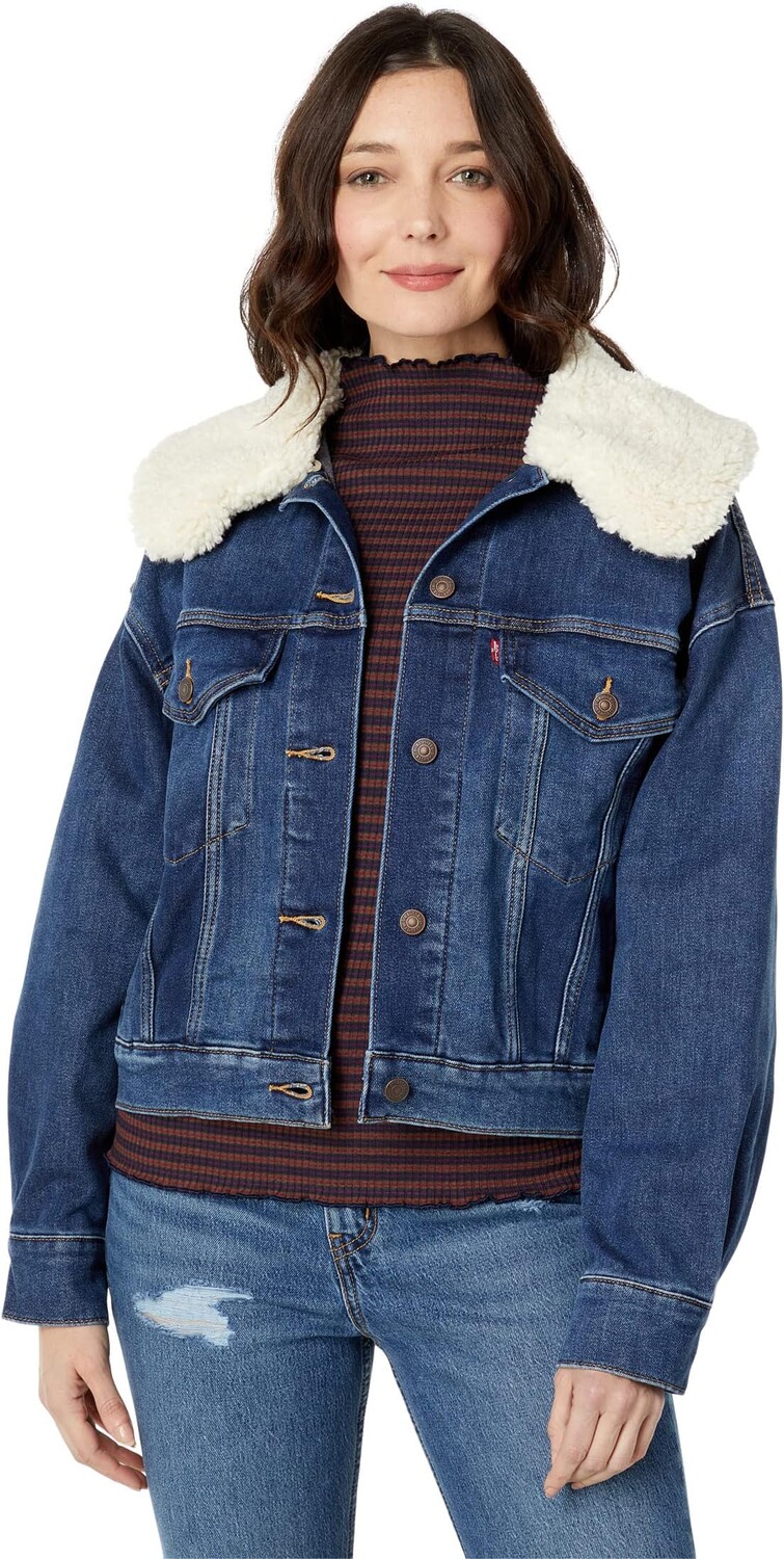

Куртка Warm Baby Bubble Trucker Levi's, цвет Hitzig Dark