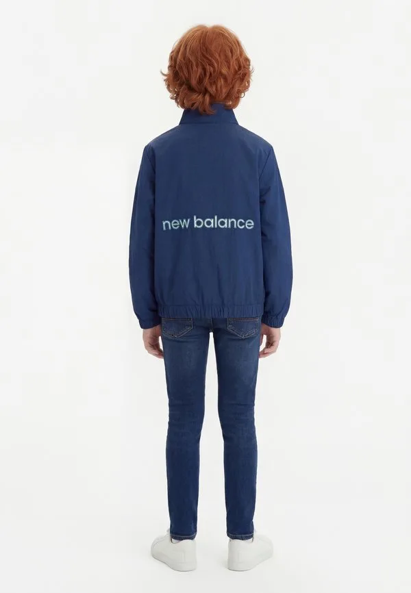 Учебная куртка премиум-класса с панелями New Balance, Navy — фото 2