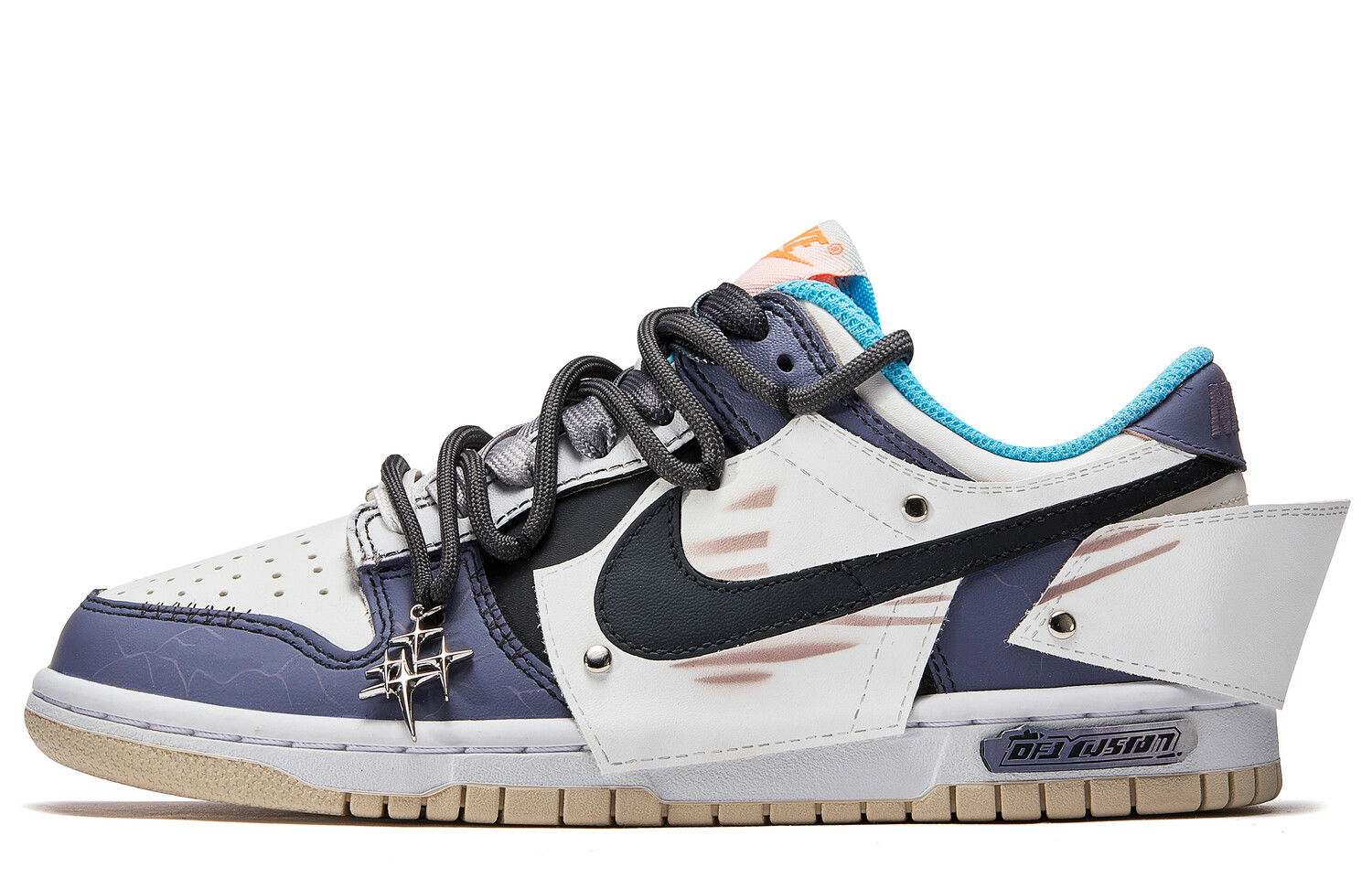 

Кроссовки Nike Dunk Skateboarding Shoes Women's Low-top Purple/white, белый