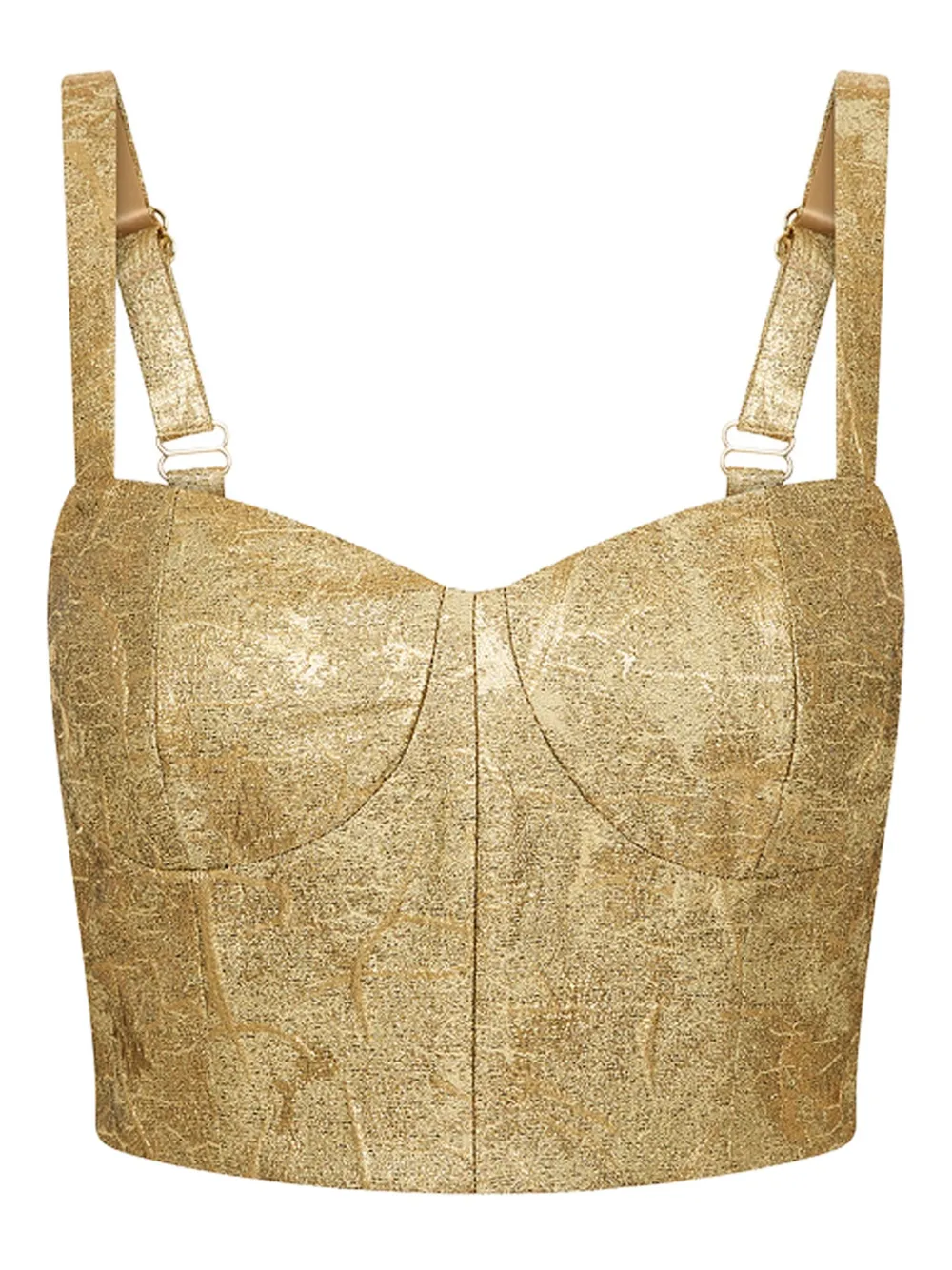 

Топ с драпировкой Solana Rebecca Vallance, золотой