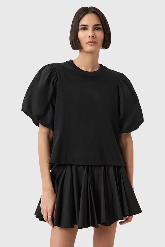 

Хлопковая футболка JESS Allsaints, черный