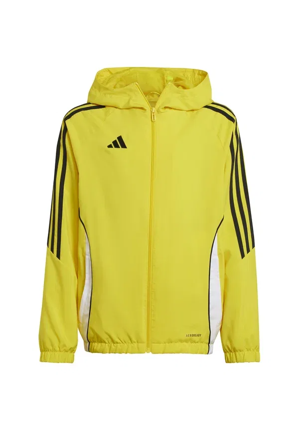 Куртка ветрозащитная Adidas Performance Tiro 24 kids, жёлто-бело-чёрный