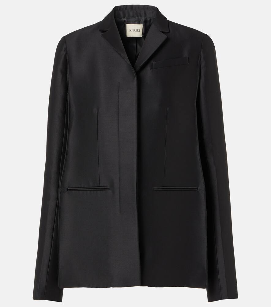 

Куртка из шерсти и шелкового файла crittan Khaite, Black