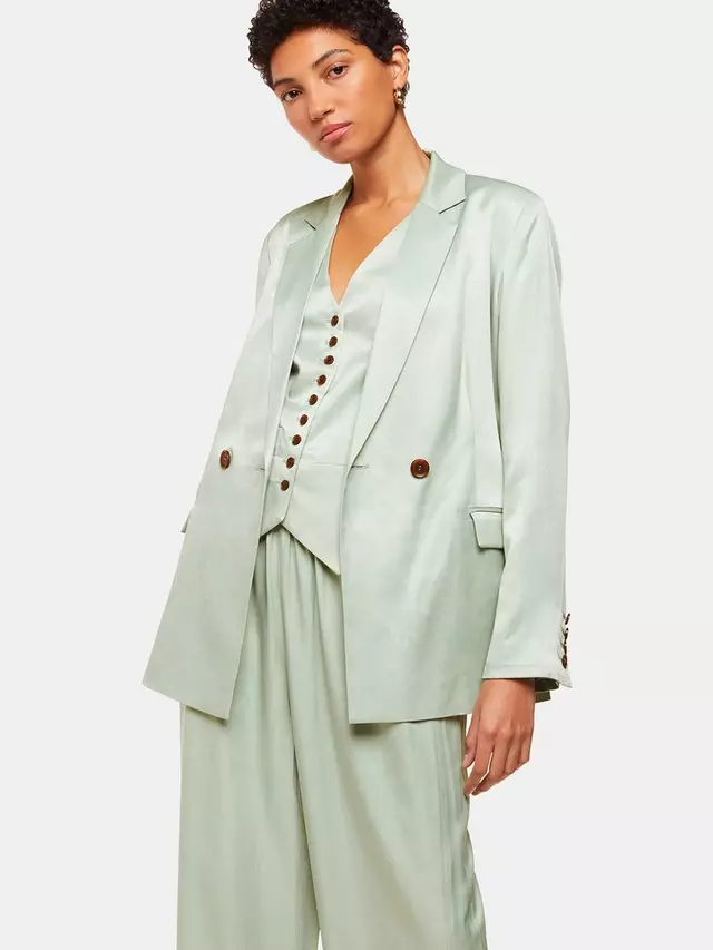 

Блейзер Whistles Rita Luxe Sateen, цвет sage green