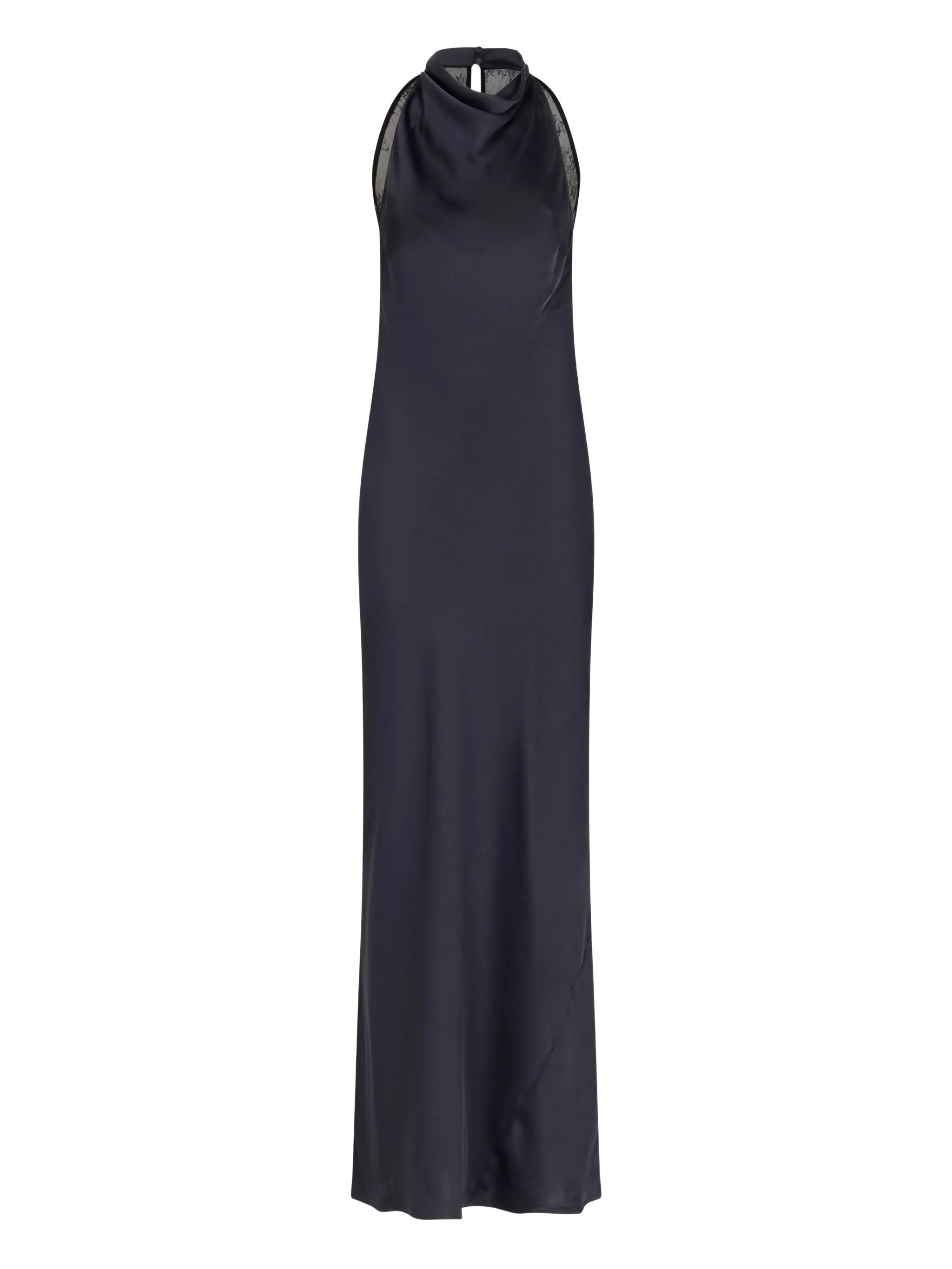 

Платье макси с кружевной вставкой Rotate Birger Christensen, синий