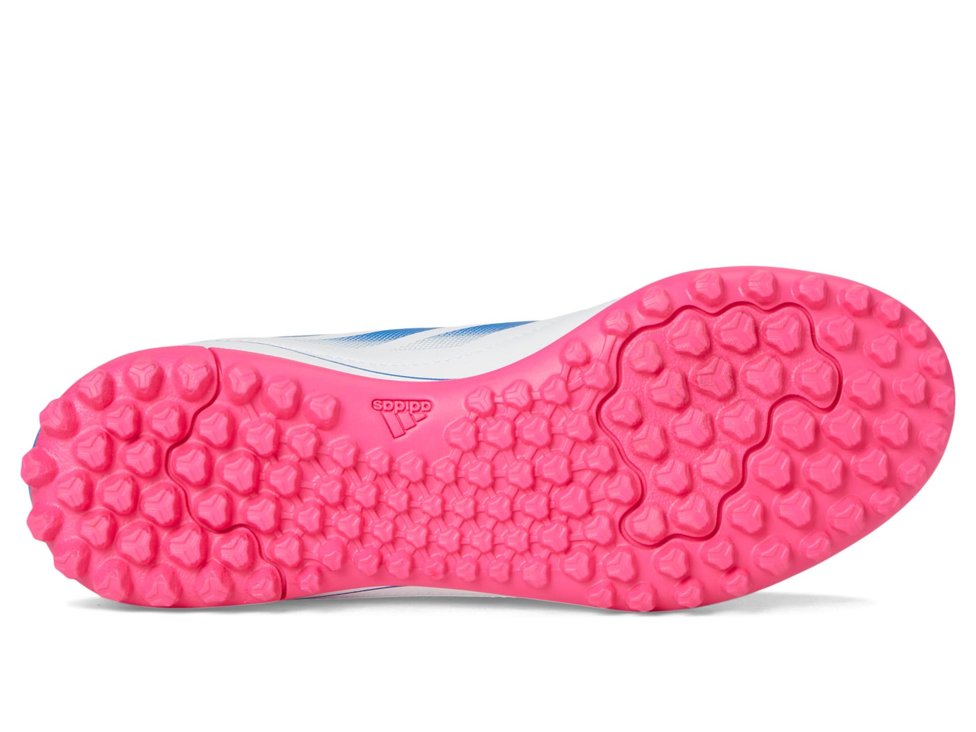 Кроссовки adidas Kids Goletto Ix Turf Soccer Cleats, цвет White/Bright Royal/Team Shock Pink — фото 3