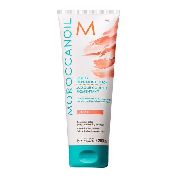 

Маска для окрашивания волос коралловая, 200 мл Moroccanoil Color depositing, цвет coral