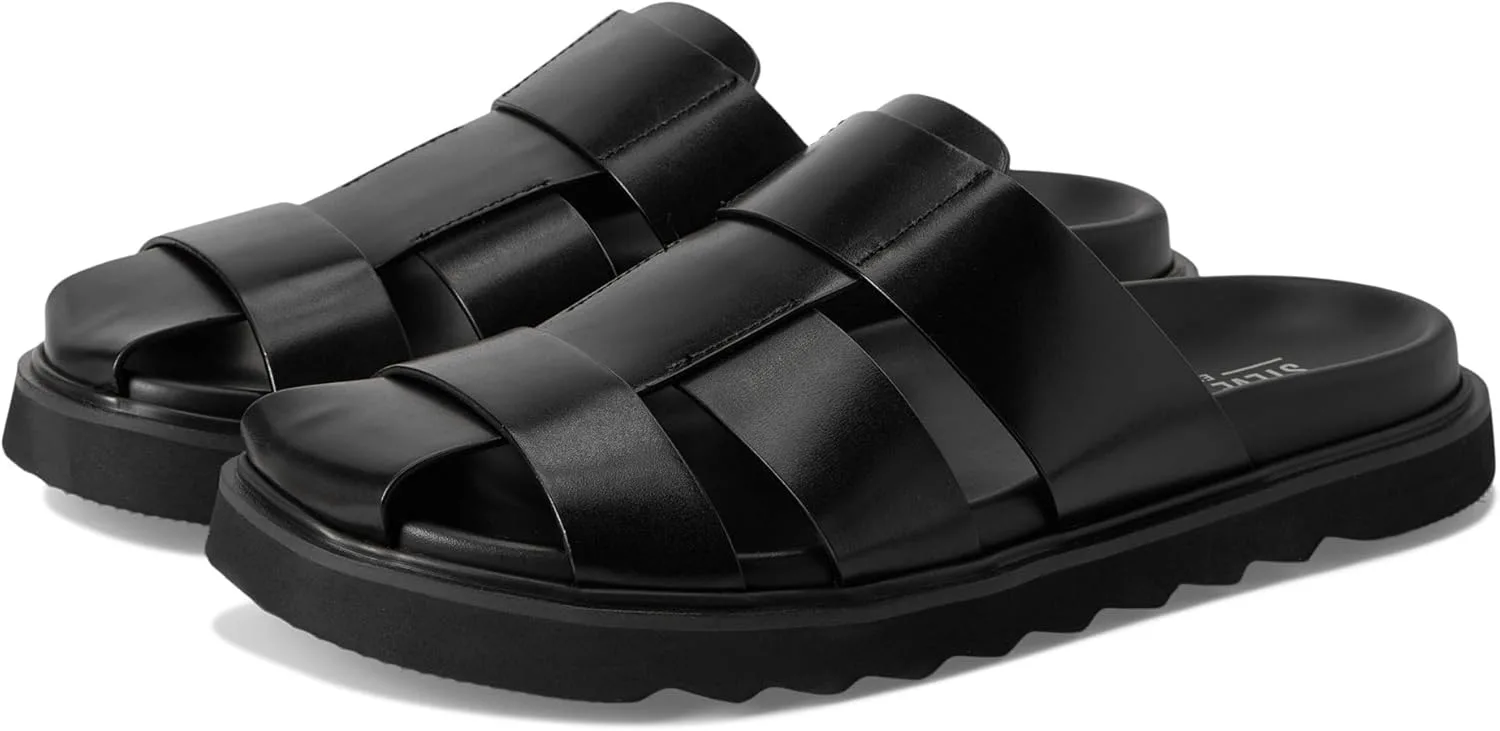 Шлепанцы Steve Madden mens Bandera, черный