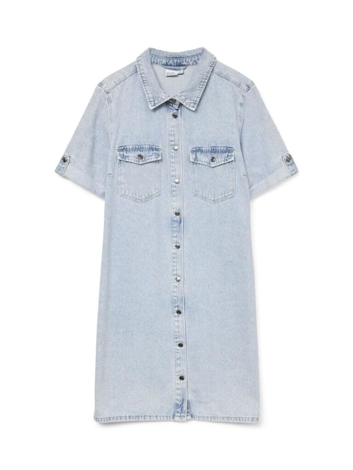 

Платье до колена Vero Moda, цвет light blue denim