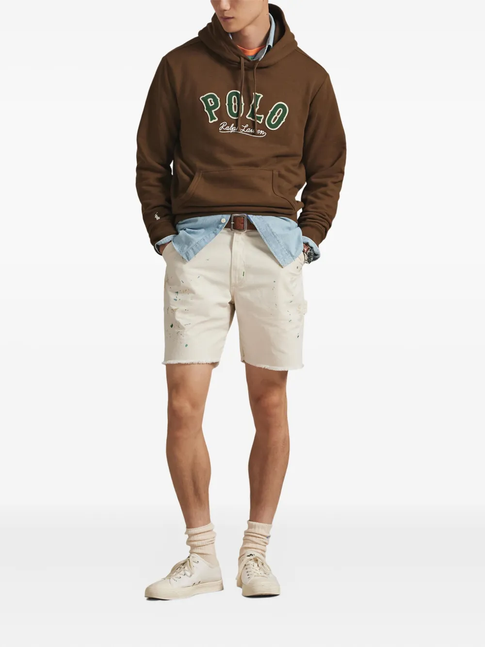 Толстовка с капюшоном и логотипом Polo Ralph Lauren, коричневый — фото 2
