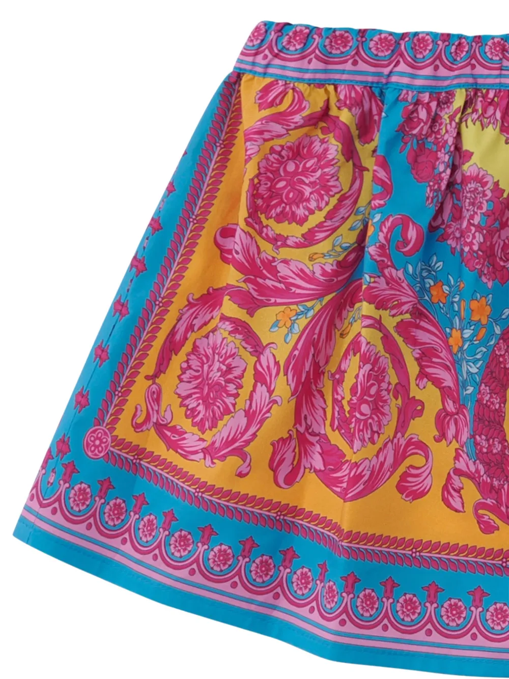 Юбка с принтом Versace Kids, желтый — фото 3