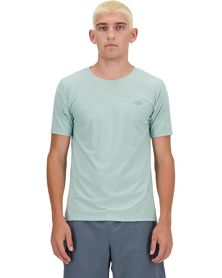 

Футболка New Balance Athletics Jacquard, цвет Salt Marsh