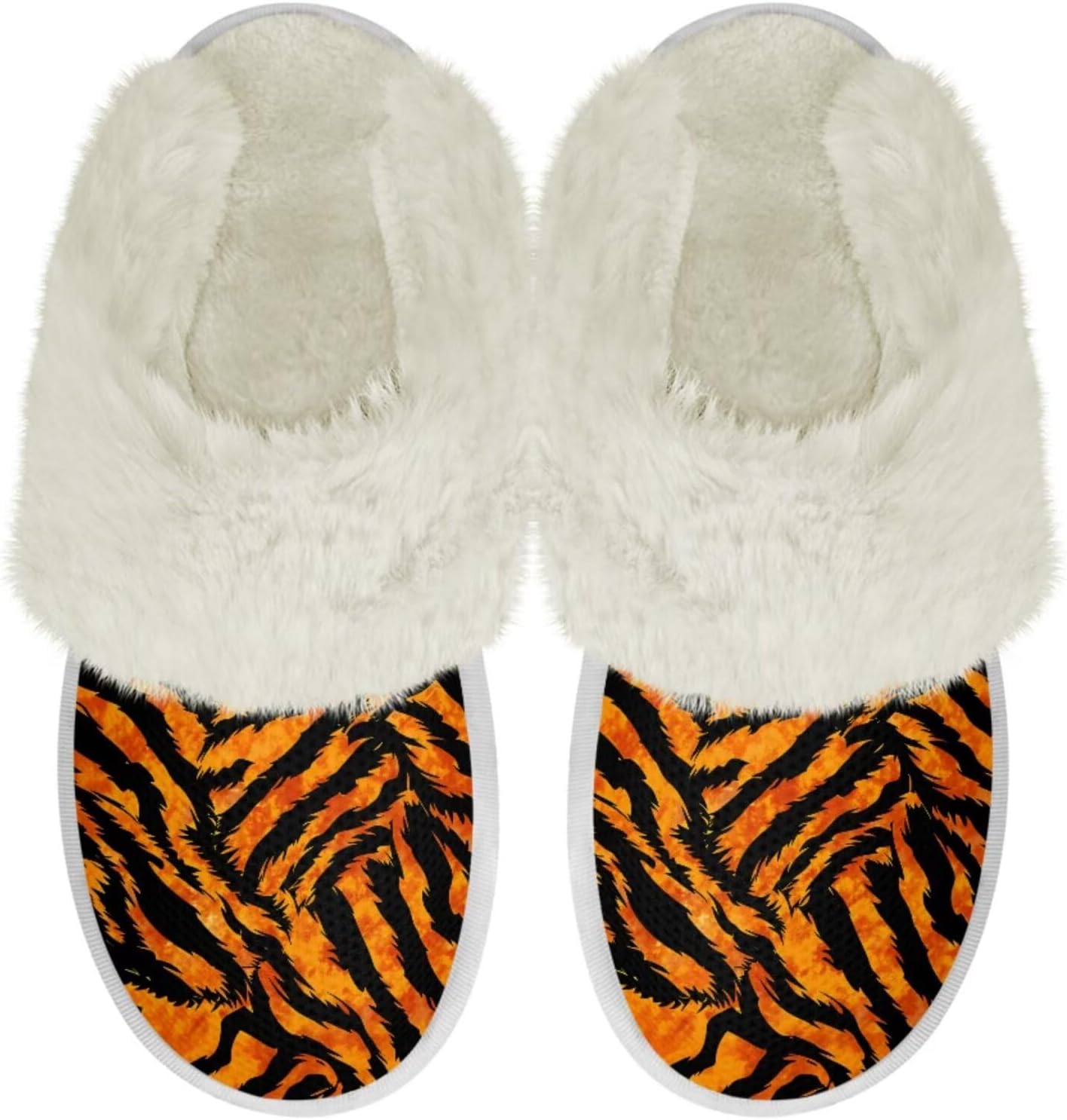 

Женские домашние тапочки Binienty, мужские тапочки, теплые зимние комнатные обувь, Tiger Pattern