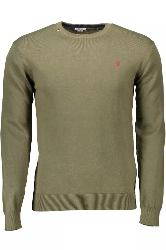

Зеленая хлопковая мужская рубашка U.S. Polo Assn.