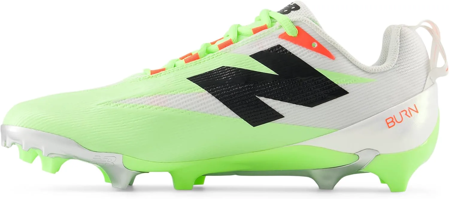 Кроссовки для мужчин New Balance Burnx5, белый/мятный/красный — фото 2