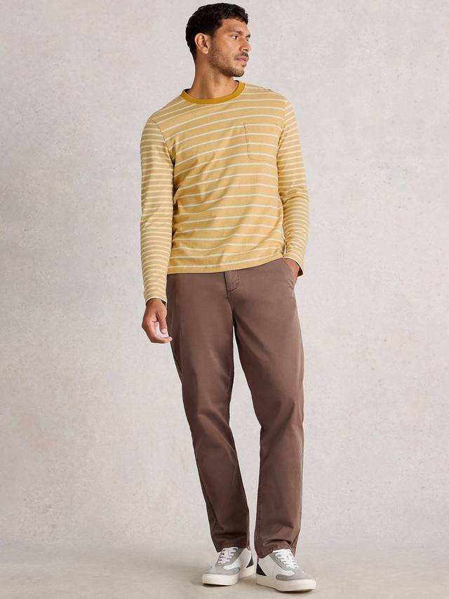 

Accleton хлопковая рубашка Regular Fit в полоску White Stuff, Yellow/Multi