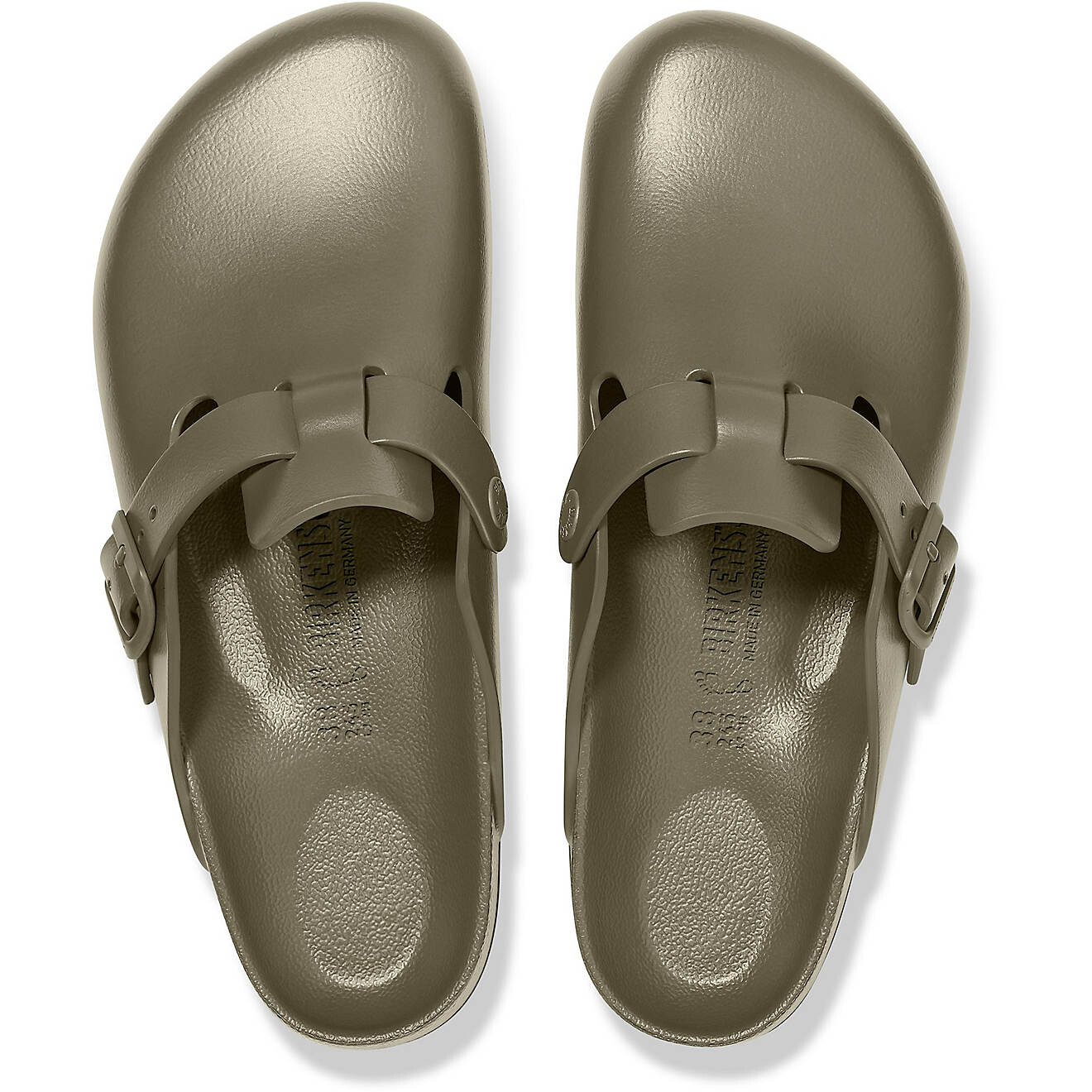 Мюли Birkenstock Boston Essentials EVA, хаки — фото 3