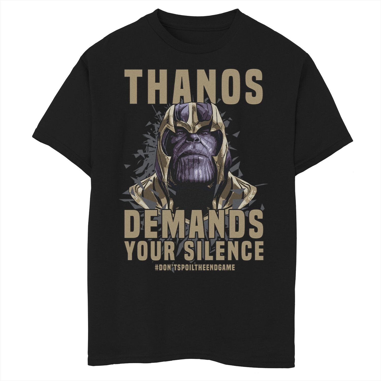 

Футболка с рисунком «Танос» для мальчиков 8–20 лет «Marvel Avengers Endgame» #DontSpoilTheEndgame Marvel