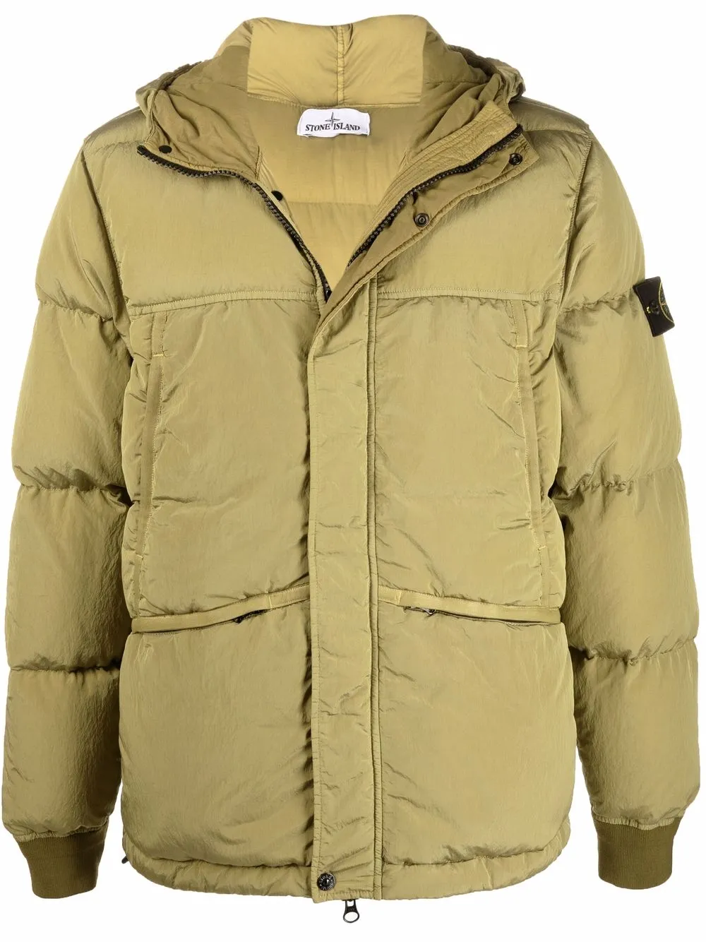 

Пуховик Nylon Metal Down-TC с нашивкой-логотипом Stone Island, зеленый